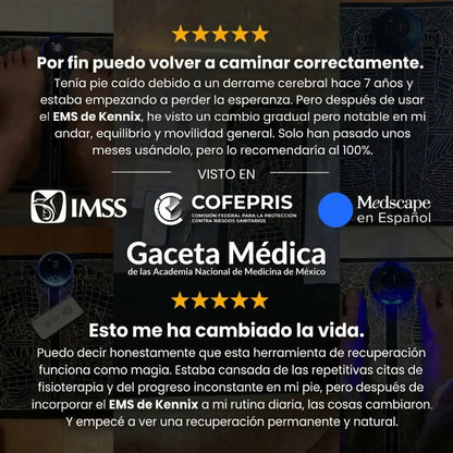 Kennix™ Masajeador EMS para Edema, Pie Equino y Neuropatía